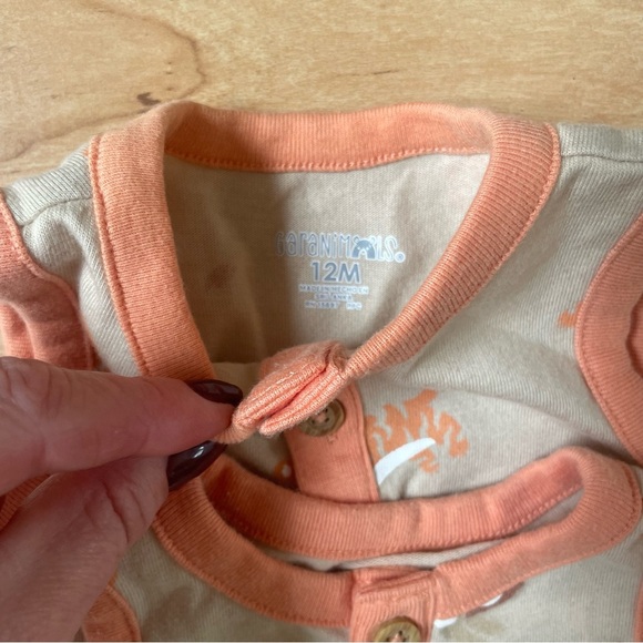 🧸Garanimals Two Set sleeveless Onesie shorts Lions and Tigers - Picture 3 of 4